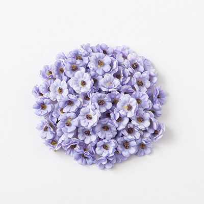 100 vienetų kalėdinės 3 cm margainės gėlės galvutės dirbtinės gėlės vestuvių vakarėlis Kalėdinis namų dekoravimas amatas netikrų gėlių dekoras