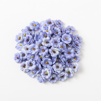 100 vienetų kalėdinės 3 cm margainės gėlės galvutės dirbtinės gėlės vestuvių vakarėlis Kalėdinis namų dekoravimas amatas netikrų gėlių dekoras