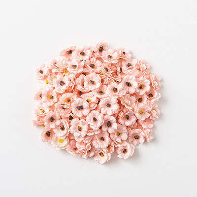 100 vienetų kalėdinės 3 cm margainės gėlės galvutės dirbtinės gėlės vestuvių vakarėlis Kalėdinis namų dekoravimas amatas netikrų gėlių dekoras