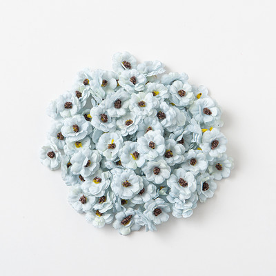 100 vienetų kalėdinės 3 cm margainės gėlės galvutės dirbtinės gėlės vestuvių vakarėlis Kalėdinis namų dekoravimas amatas netikrų gėlių dekoras