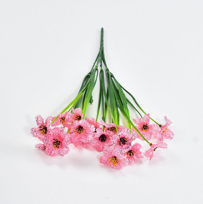 5 dakšas 18 galviņas mākslīgie ziedi, izturīgi pret UV stariem, neizbalējot mākslīgā plastmasa viltoti augi, izgatavoti mājas dārzā kāzu dekorēšana ārā