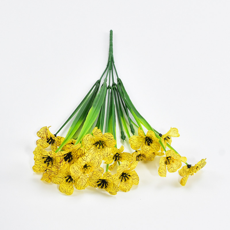 5 dakšas 18 galviņas mākslīgie ziedi, izturīgi pret UV stariem, neizbalējot mākslīgā plastmasa viltoti augi, izgatavoti mājas dārzā kāzu dekorēšana ārā