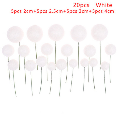 20 gb. mirdzošās bumbiņas, dekors jaukta izmēra krāsaini baloni, kēksu kūka dzimšanas dienas ballīte kāzu deserta kūkas dekorēšana