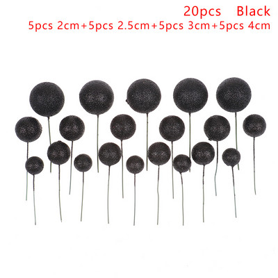 20 gb. mirdzošās bumbiņas, dekors jaukta izmēra krāsaini baloni, kēksu kūka dzimšanas dienas ballīte kāzu deserta kūkas dekorēšana