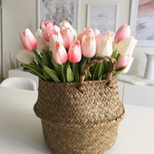 5/10 τμχ Tulips Artificial Flower PU Real Touch Tulip Bouquet Fake Flower for Home Gift Wedding Decorative Flower 21 Color Avail