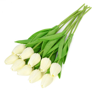 5/10 τμχ Tulips Artificial Flower PU Real Touch Tulip Bouquet Fake Flower for Home Gift Wedding Decorative Flower 21 Color Avail