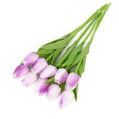 5/10 τμχ Tulips Artificial Flower PU Real Touch Tulip Bouquet Fake Flower for Home Gift Wedding Decorative Flower 21 Color Avail