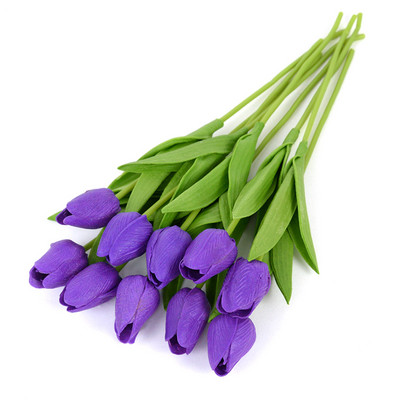 5/10 τμχ Tulips Artificial Flower PU Real Touch Tulip Bouquet Fake Flower for Home Gift Wedding Decorative Flower 21 Color Avail