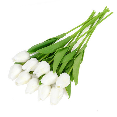 5/10 τμχ Tulips Artificial Flower PU Real Touch Tulip Bouquet Fake Flower for Home Gift Wedding Decorative Flower 21 Color Avail