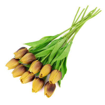 5/10 τμχ Tulips Artificial Flower PU Real Touch Tulip Bouquet Fake Flower for Home Gift Wedding Decorative Flower 21 Color Avail