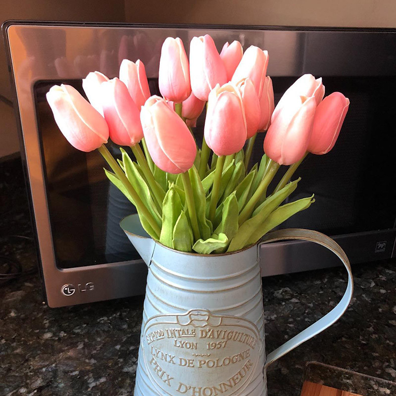 5/10 τμχ Tulips Artificial Flower PU Real Touch Tulip Bouquet Fake Flower for Home Gift Wedding Decorative Flower 21 Color Avail