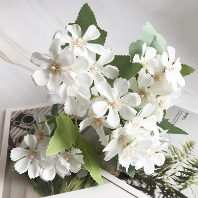 1 Pušķis balts Mākslīgie Ziedi Peonija Tējas Roze Rudens Zīds Viltus Ziedi Dzīvojamās istabas Mājas Dārza Kāzu Dekorēšanai