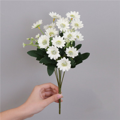 1 Pušķis balts Mākslīgie Ziedi Peonija Tējas Roze Rudens Zīds Viltus Ziedi Dzīvojamās istabas Mājas Dārza Kāzu Dekorēšanai