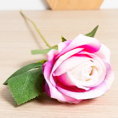 1 buc/5 buc flori artificiale romantice trandafir de mătase ramură lungă buchet nuntă coroană decor acasă flori false cadouri de Ziua Îndrăgostiților