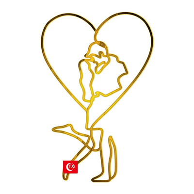 INS Абстрактни минималистични линии Торти за торти Златен акрил Балет Торта за торта за рожден ден за деца Декорации за торта за рожден ден