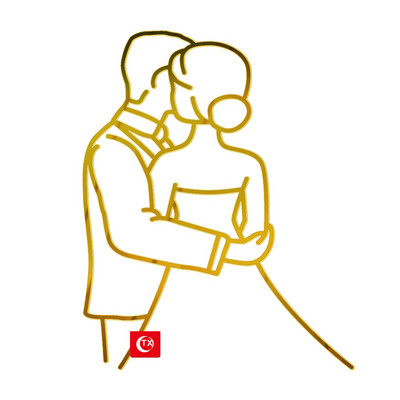 INS Абстрактни минималистични линии Торти за торти Златен акрил Балет Торта за торта за рожден ден за деца Декорации за торта за рожден ден