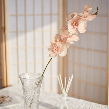 8-глави изкуствена пеперуда орхидея копринено цвете 68 см фалшив фаленопсис сватбена декорация на дома изкуствени цветя