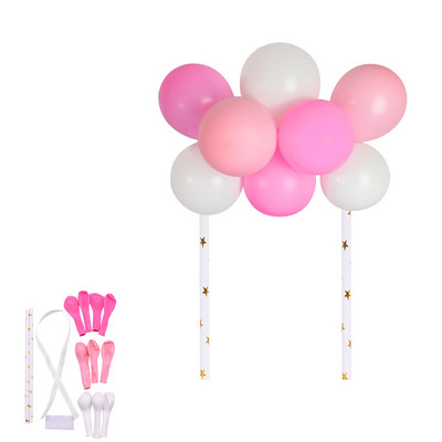 1 set creativ de 10 bucăți 5 inch set de decorațiuni pentru tort cu balon pentru decorarea petrecerii de aniversare, decorațiuni pentru tort, pentru baby shower, furnituri pentru decorarea nunții
