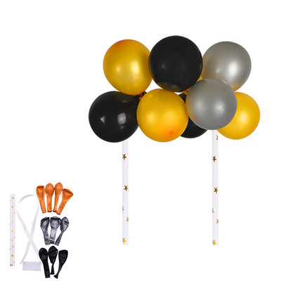 1 set creativ de 10 bucăți 5 inch set de decorațiuni pentru tort cu balon pentru decorarea petrecerii de aniversare, decorațiuni pentru tort, pentru baby shower, furnituri pentru decorarea nunții