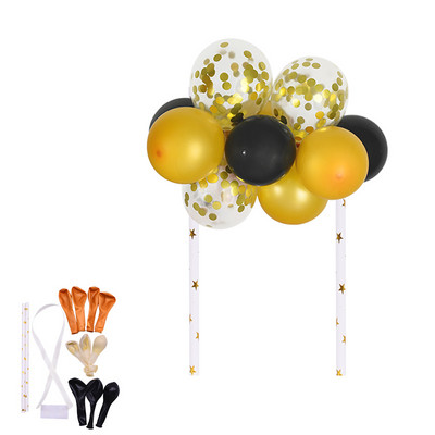 1 set creativ de 10 bucăți 5 inch set de decorațiuni pentru tort cu balon pentru decorarea petrecerii de aniversare, decorațiuni pentru tort, pentru baby shower, furnituri pentru decorarea nunții