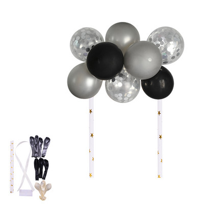 1 set creativ de 10 bucăți 5 inch set de decorațiuni pentru tort cu balon pentru decorarea petrecerii de aniversare, decorațiuni pentru tort, pentru baby shower, furnituri pentru decorarea nunții