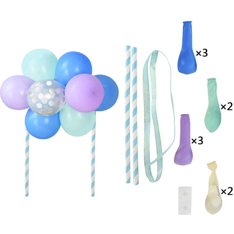 1 set creativ de 10 bucăți 5 inch set de decorațiuni pentru tort cu balon pentru decorarea petrecerii de aniversare, decorațiuni pentru tort, pentru baby shower, furnituri pentru decorarea nunții