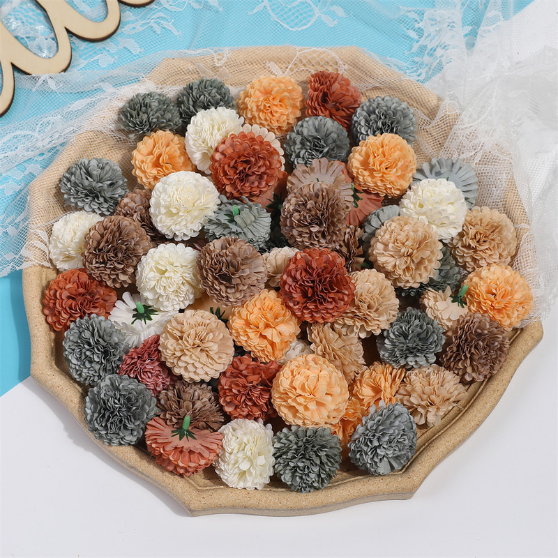 10/20 bucăți 4 cm hortensia flori artificiale cap pentru petrecere de nuntă decorare acasă Crăciun Anul Nou Accesorii cadou Floare de mătase