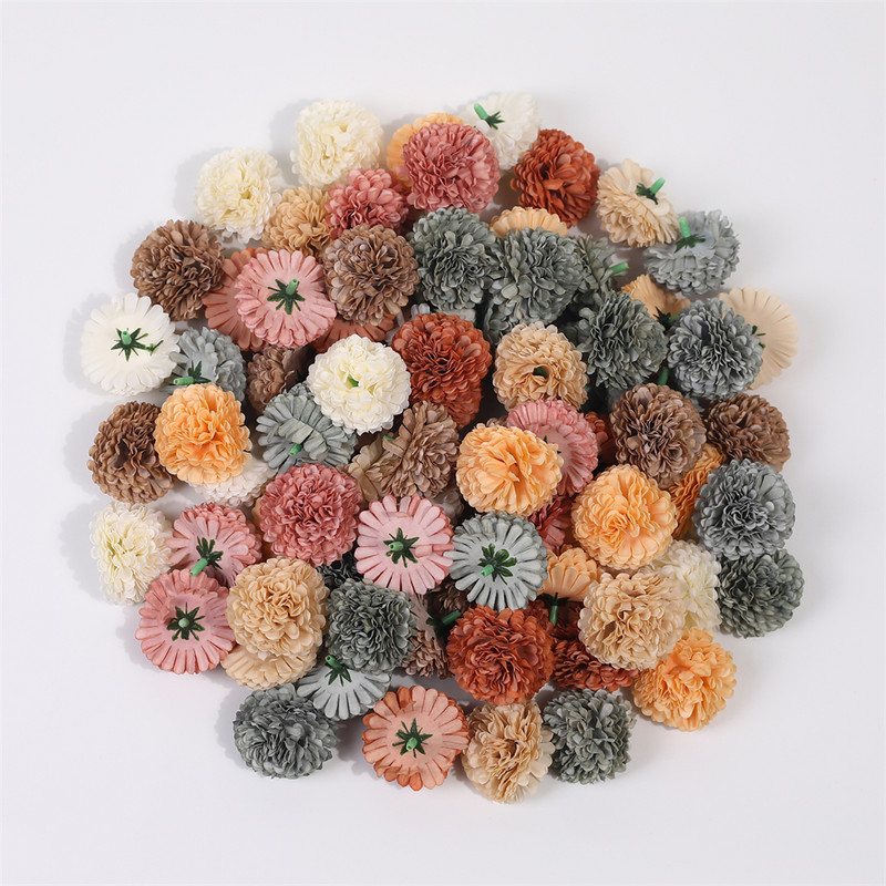 10/20 bucăți 4 cm hortensia flori artificiale cap pentru petrecere de nuntă decorare acasă Crăciun Anul Nou Accesorii cadou Floare de mătase