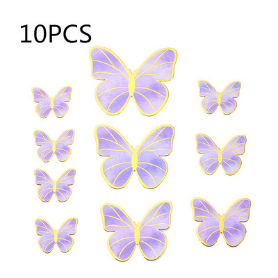 1 rinkinys Mergaitės nugaros drugelis su gimtadieniu tortų tvarsčiai, rožiniai „pasidaryk pats“ Vestuvių vakarėlio tortų papuošimai Deserto puošmena, dovana kūdikiui