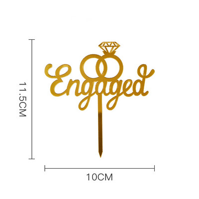 Preljevi za kolače Bride to Be od ružičastog zlata za dekoraciju svadbene torte Svadbeni tuš Hen Party Pribor za kolače za ukrašavanje kolača