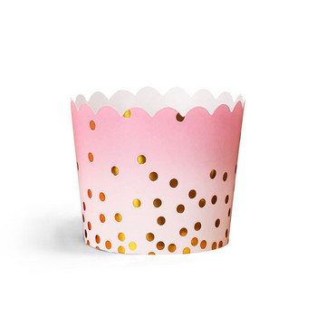 10 τμχ γυαλιστερή μεγάλη αλουμινόχαρτο χαρτί cupcake Θήκες διακοσμητικά γάμου Περιτύλιγμα κουτί κέικ Μάφιν Θήκες χαρτιού με φύλλο χρυσό cupcake