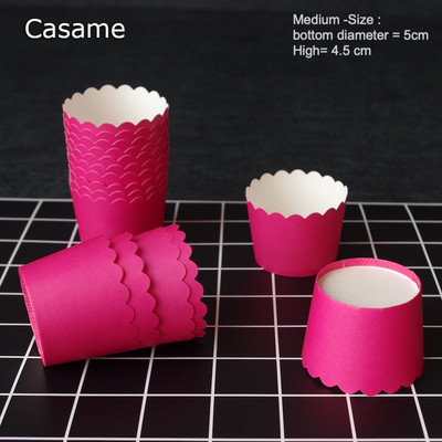 10 gab mirdzoša liela folija Cupcake papīrs Turētāji kāzu dekorācijas Iesaiņojums Iesaiņojums kūkas kaste Mafins papīrs turētāji folija zelta cupcake