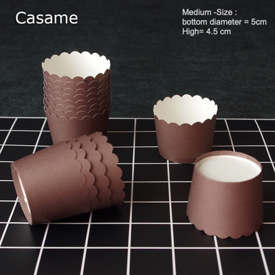 10 gab mirdzoša liela folija Cupcake papīrs Turētāji kāzu dekorācijas Iesaiņojums Iesaiņojums kūkas kaste Mafins papīrs turētāji folija zelta cupcake