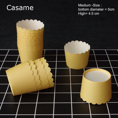 10 gab mirdzoša liela folija Cupcake papīrs Turētāji kāzu dekorācijas Iesaiņojums Iesaiņojums kūkas kaste Mafins papīrs turētāji folija zelta cupcake