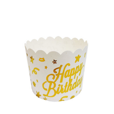 10 gab mirdzoša liela folija Cupcake papīrs Turētāji kāzu dekorācijas Iesaiņojums Iesaiņojums kūkas kaste Mafins papīrs turētāji folija zelta cupcake