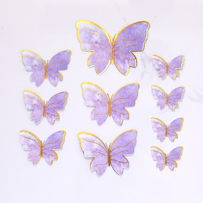 Pearl Butterfly Cake Topper Χρόνια πολλά Ρομαντικό Γάμος Cupcake Topper Baby Shower Baking Cake Decoration Party Favors