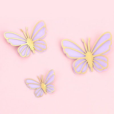Pearl Butterfly Cake Topper Χρόνια πολλά Ρομαντικό Γάμος Cupcake Topper Baby Shower Baking Cake Decoration Party Favors