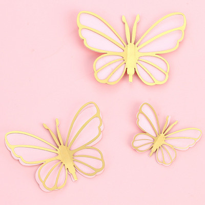 Pearl Butterfly Cake Topper Χρόνια πολλά Ρομαντικό Γάμος Cupcake Topper Baby Shower Baking Cake Decoration Party Favors