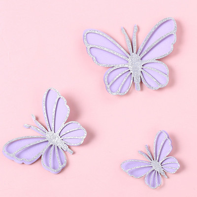 Pearl Butterfly Cake Topper Χρόνια πολλά Ρομαντικό Γάμος Cupcake Topper Baby Shower Baking Cake Decoration Party Favors