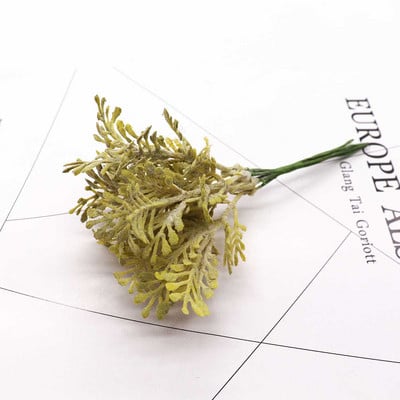 6 buc Buchet de eucalipt Ramuri de copac Frunze artificiale de mătase Decorare pentru casă Aranjament floral DIY Coroană de frunziș artificial