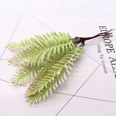6 buc Buchet de eucalipt Ramuri de copac Frunze artificiale de mătase Decorare pentru casă Aranjament floral DIY Coroană de frunziș artificial