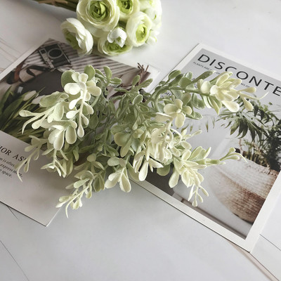 6 buc Buchet de eucalipt Ramuri de copac Frunze artificiale de mătase Decorare pentru casă Aranjament floral DIY Coroană de frunziș artificial