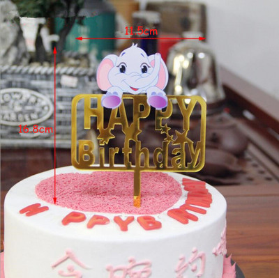 Akril tortafedő Boldog születésnapot tortadíszek babazuhanyhoz sellő unikornis parti kellékek esküvői desszert felső zászló