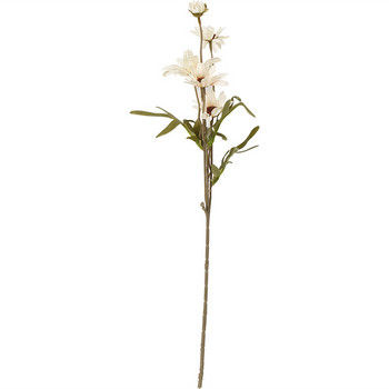 5 глави бели изкуствени цветя маргаритка булка букет слънчоглед коприна фалшиво цвете за дома сватбена украса аксесоари
