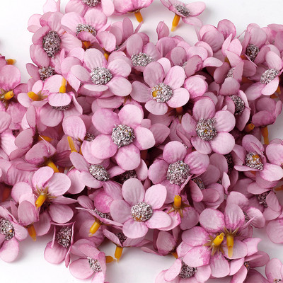 50db százszorszép művirág fejek Scrapbookhoz Diy cukorkadoboz esküvői parti lakberendezési kézzel készített karácsonyi koszorú selyem A0144
