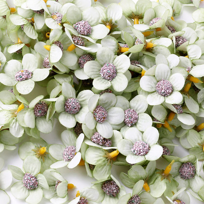 50db százszorszép művirág fejek Scrapbookhoz Diy cukorkadoboz esküvői parti lakberendezési kézzel készített karácsonyi koszorú selyem A0144