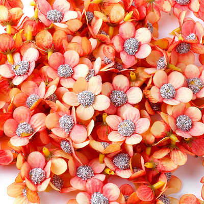 50db százszorszép művirág fejek Scrapbookhoz Diy cukorkadoboz esküvői parti lakberendezési kézzel készített karácsonyi koszorú selyem A0144