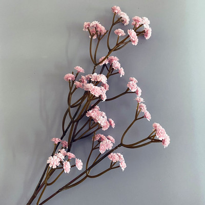 62CM/tk 81 Kvaliteetsed väikesed lilled Sügisvärv Feel Pehme Kumm Gypsophila Kuiv Lill 6 Värviline PVC Kimp Kodukaunistus