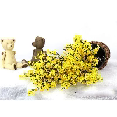 rózsaszín cseresznyevirág műanyag ág műselyem virágok sakura esküvői otthoni bolt dekoráció fehér hamis virágok barkács dec.