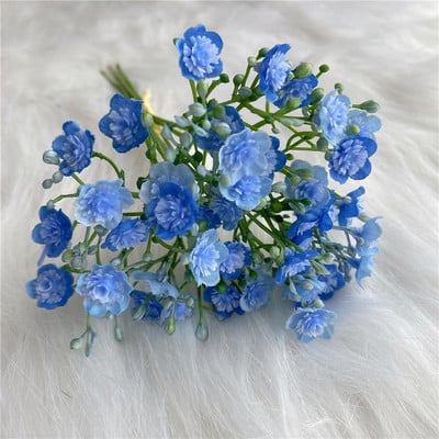 42 de capete Babysbreath pachet mic alb albastru Flori artificiale pentru Crăciun Decor de nuntă Flores artificiales Decor camera